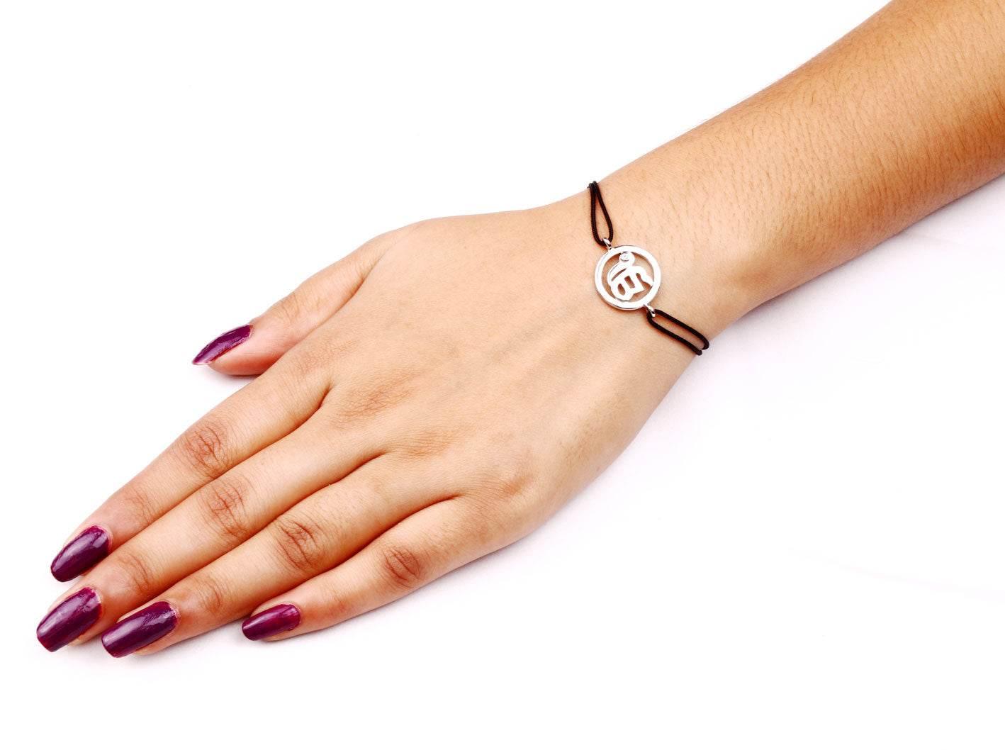 Ik Onkaar Silver Bracelet - Jewelslane