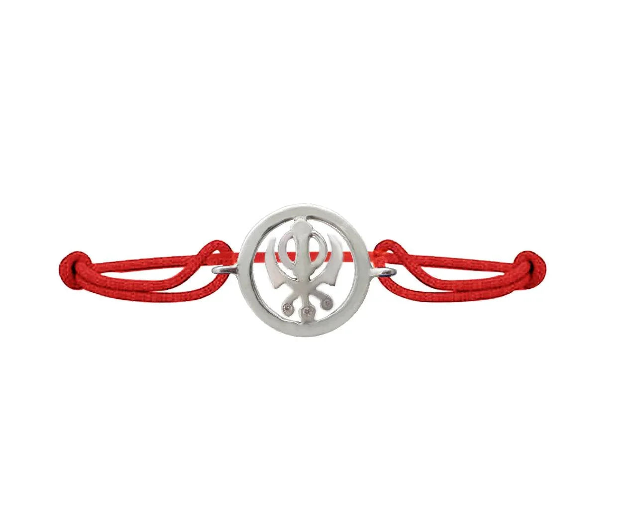Khanda Bracelet in Silver 18 mm - Jewelslane
