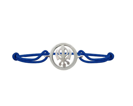 Khanda Bracelet in Silver 18 mm - Jewelslane