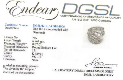 Diamond Ring in White Gold - Jewelslane