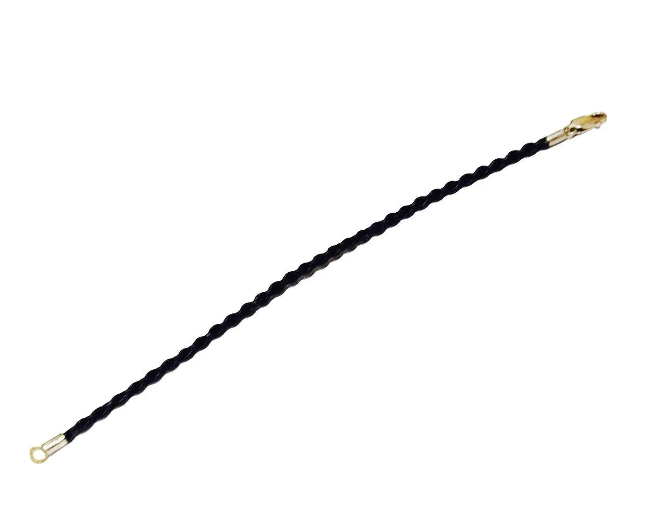 Capricorn Charm Pendant in 14K Gold with Diamonds on Leather Cord - Jewelslane