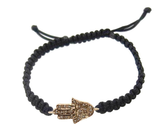 Fatima's Hand Gold and Diamond Bracelet - Jewelslane