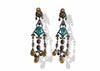 Chandelier Earrings with Blue Topaz - Jewelslane
