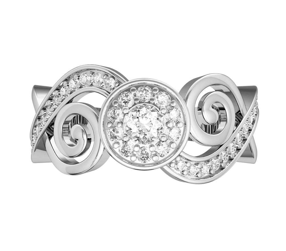 Charming diamond engagement ring - Jewelslane