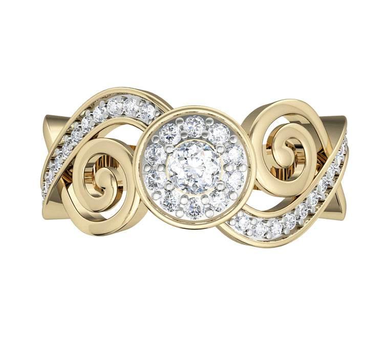 Charming diamond engagement ring - Jewelslane