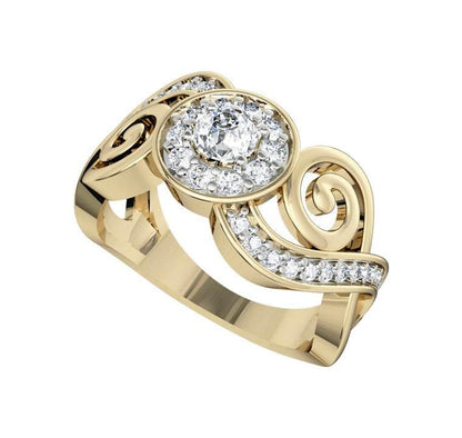 Charming diamond engagement ring - Jewelslane