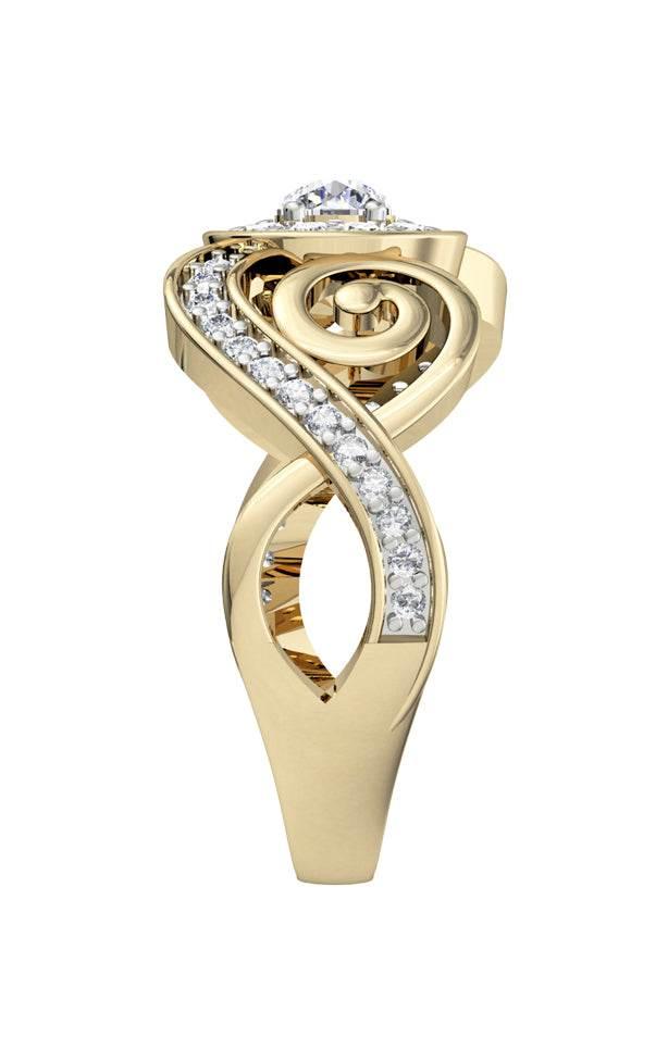 Charming diamond engagement ring - Jewelslane