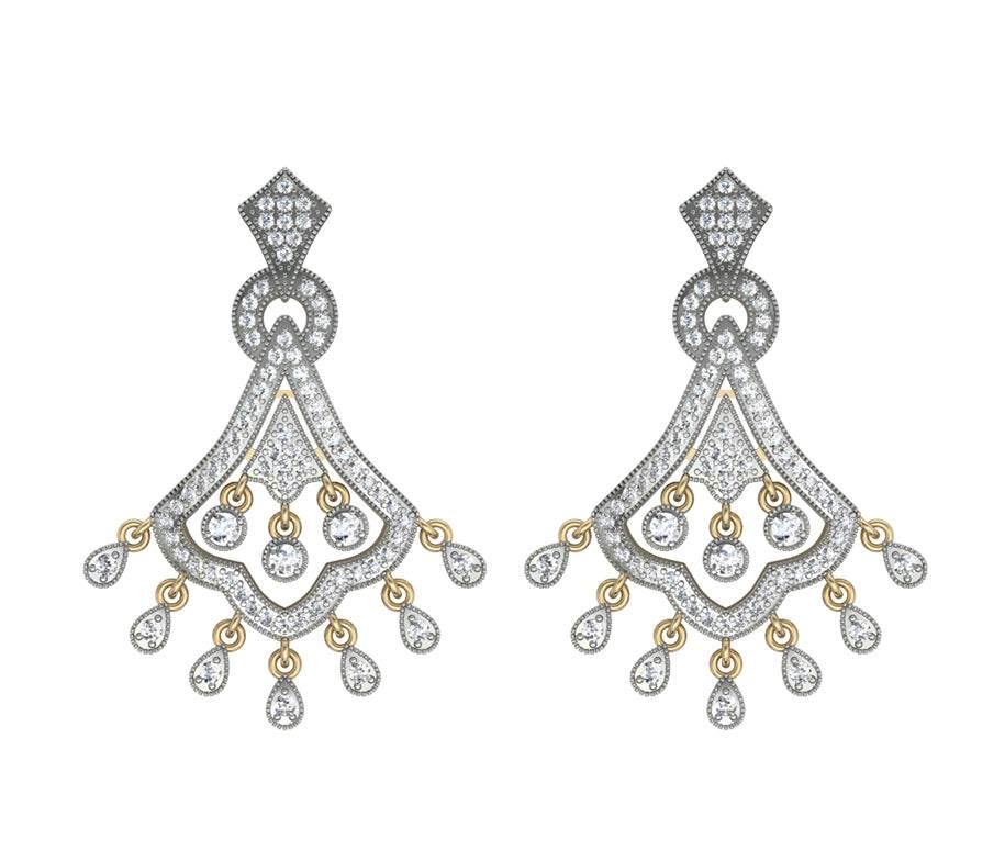 Classic style Diamond Earrings - Jewelslane