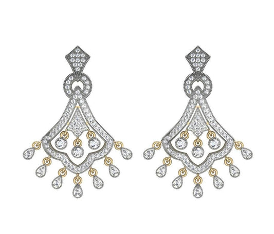 Classic style Diamond Earrings - Jewelslane