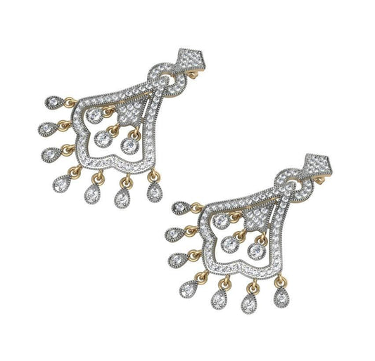 Classic style Diamond Earrings - Jewelslane