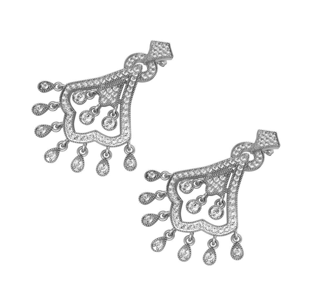 Classic style Diamond Earrings - Jewelslane