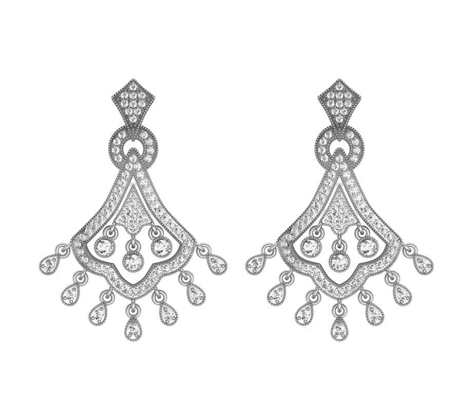 Classic style Diamond Earrings - Jewelslane