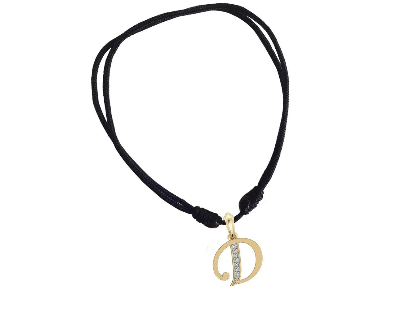 Gold Alphabet D charm - Jewelslane