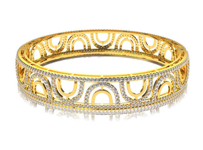 Daily Wear Diamond Bangle - Jewelslane