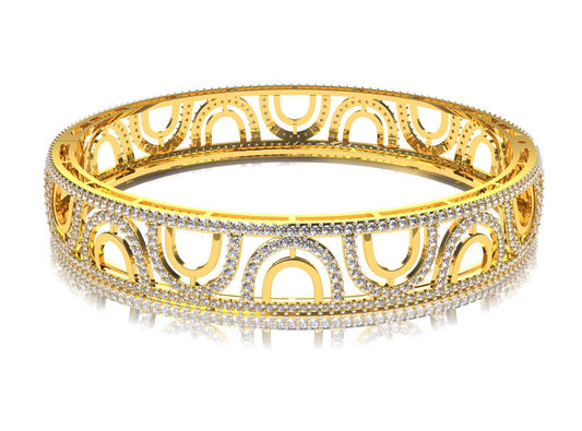 Daily Wear Diamond Bangle - Jewelslane