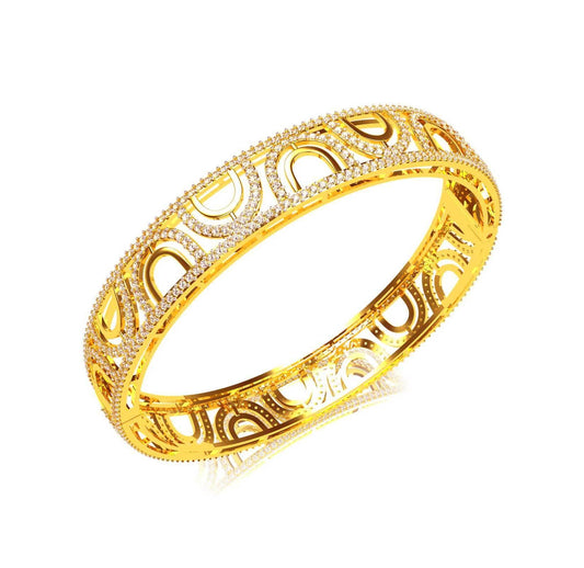 Daily Wear Diamond Bangle - Jewelslane