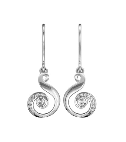 Dainty daily wear diamond earrings in gold - Jewelslane