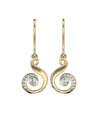 Dainty daily wear diamond earrings in gold - Jewelslane