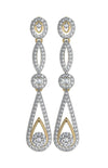 Dainty Long diamond Earrings - Jewelslane