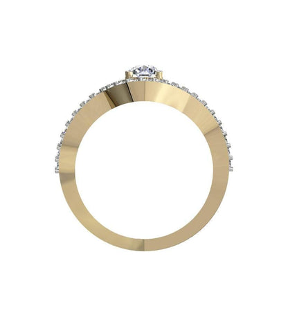 Delicate Bridal Diamond Ring Set - Jewelslane