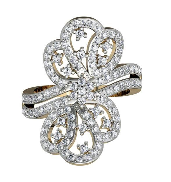 Designer Diamond Cocktail Ring - Jewelslane
