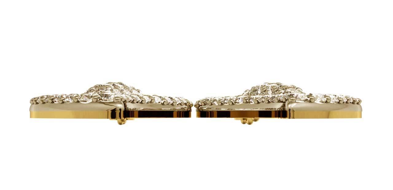 Diamond Contemporary Design Earrings - Jewelslane