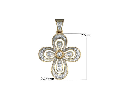 Diamond Cross pendant - Jewelslane