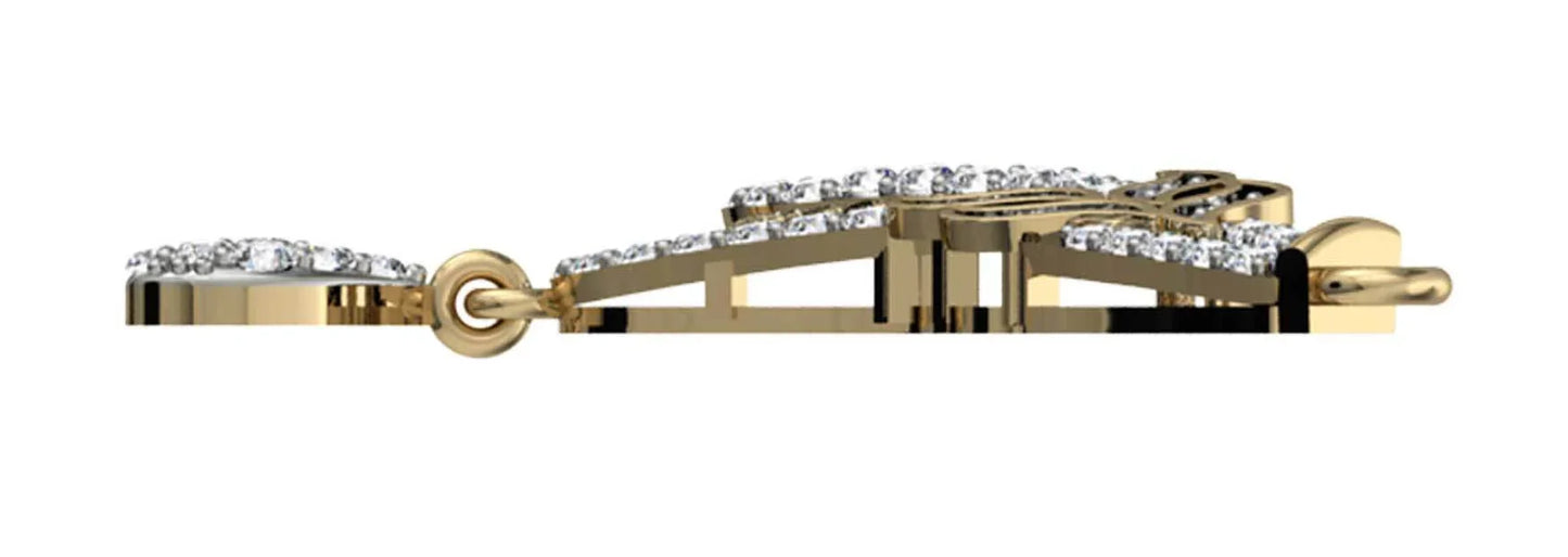 Diamond Mangalsutra Pendant - Jewelslane