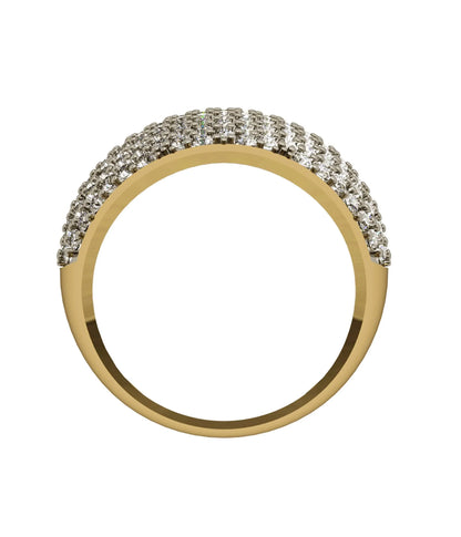 Diamond dome shape ring - Jewelslane