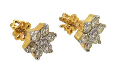 Diamond Floral Cluster Earring - Jewelslane