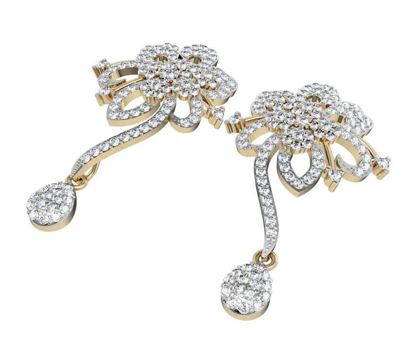 Dressy Diamond Earrings - Jewelslane