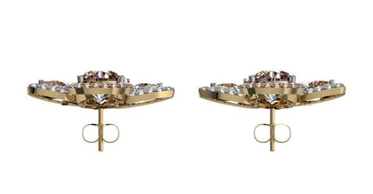 Eminence Yellow sapphire & Diamnond Earrings - Jewelslane