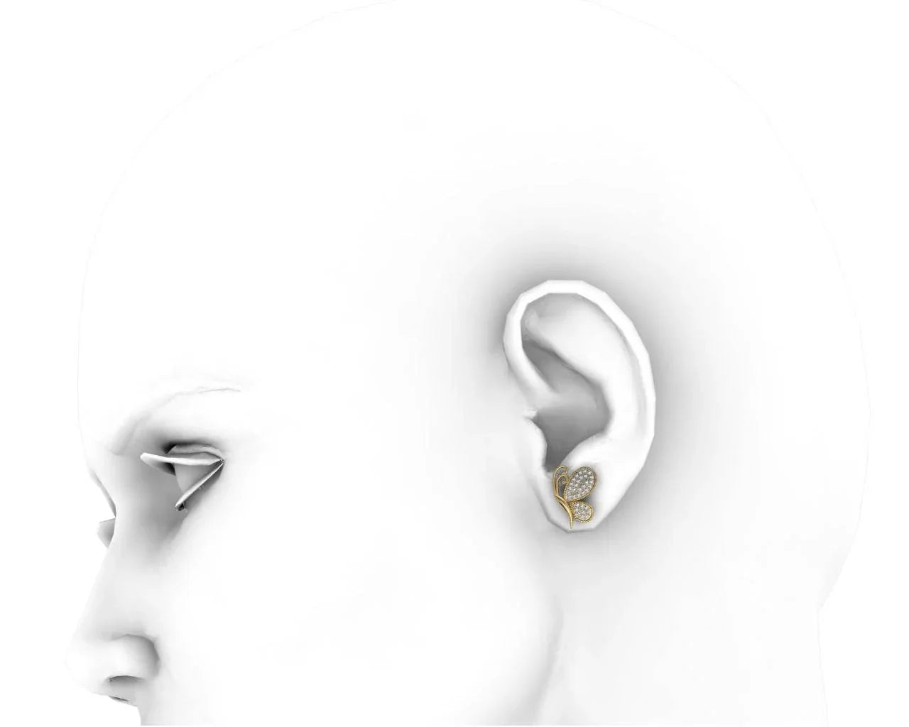 Emily Butterfly Diamond Earrings - Jewelslane