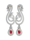 Enticing ruby & Diamond Earrings - Jewelslane