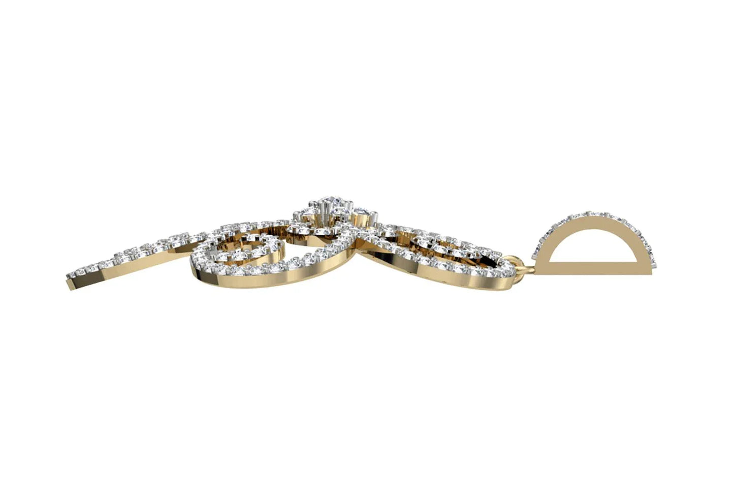 Ethereal Design Diamond Pendant - Jewelslane