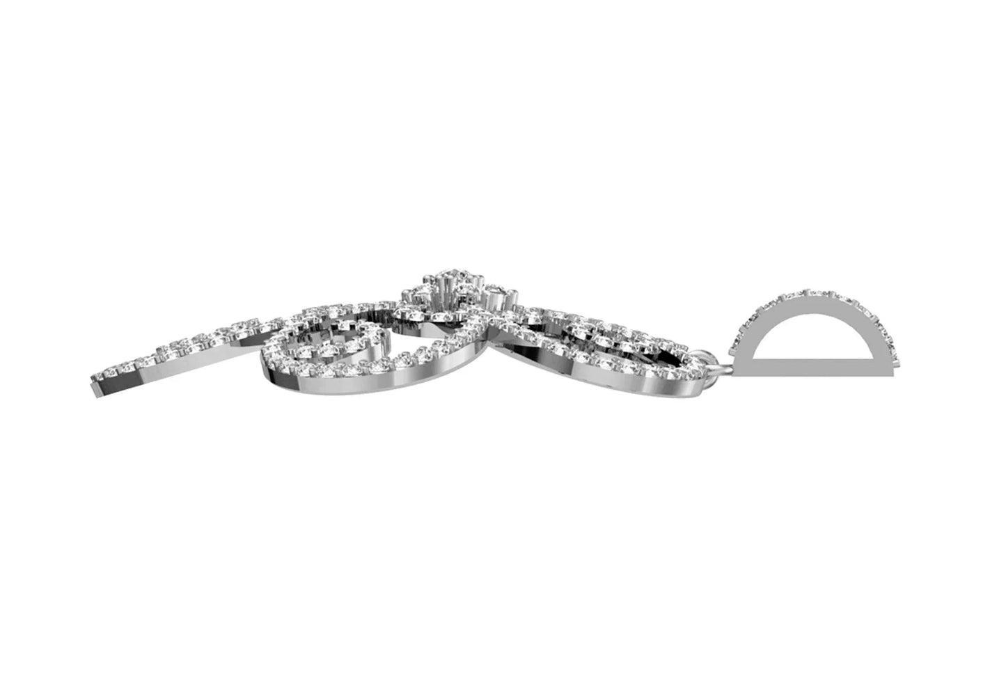 Ethereal Design Diamond Pendant - Jewelslane