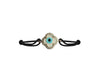 Evil Eye Clover Charm Bracelet in 14k Gold - Jewelslane