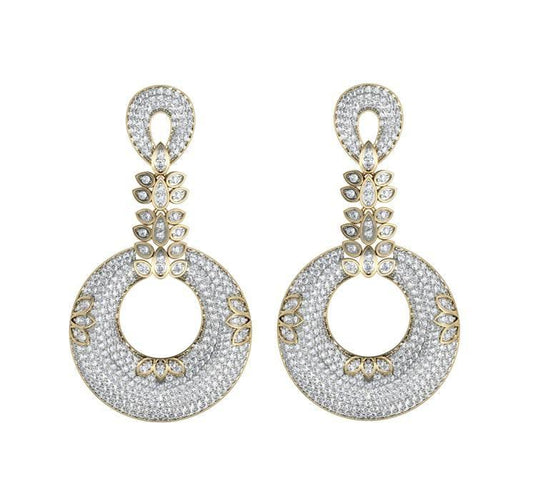 Exquisite Designer Diamond Earrings - Jewelslane
