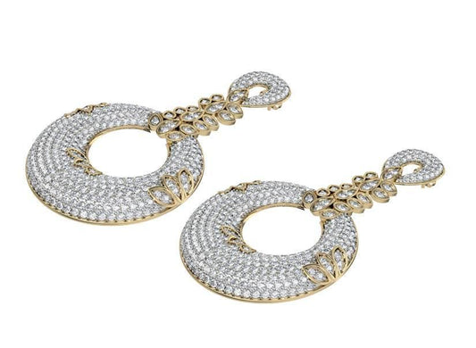 Exquisite Designer Diamond Earrings - Jewelslane