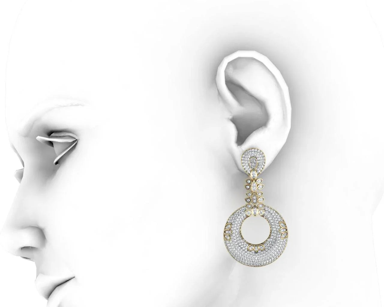 Exquisite Designer Diamond Earrings - Jewelslane