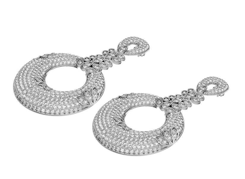 Exquisite Designer Diamond Earrings - Jewelslane