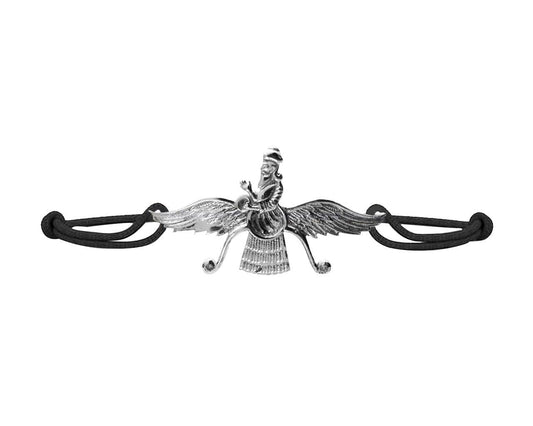 Faravahar In Silver Bracelet - Jewelslane