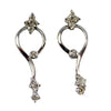 Fancy Delicate Diamond Earrings - Jewelslane