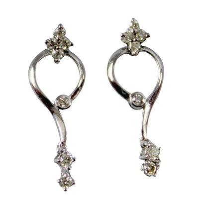 Fancy Delicate Diamond Earrings - Jewelslane