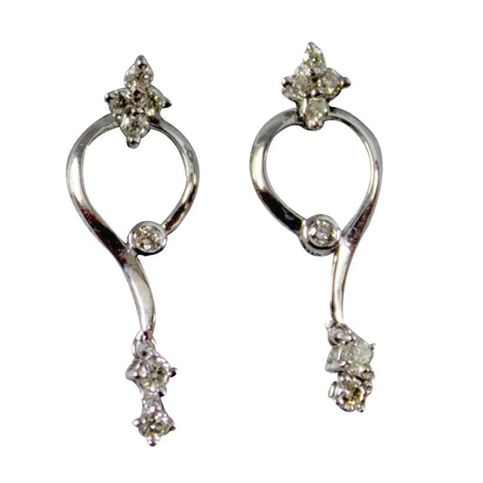 Fancy Delicate Diamond Earrings - Jewelslane