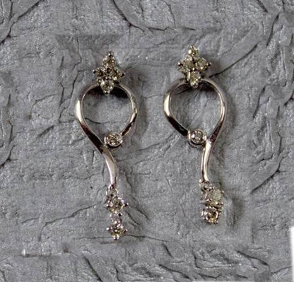 Fancy Delicate Diamond Earrings - Jewelslane