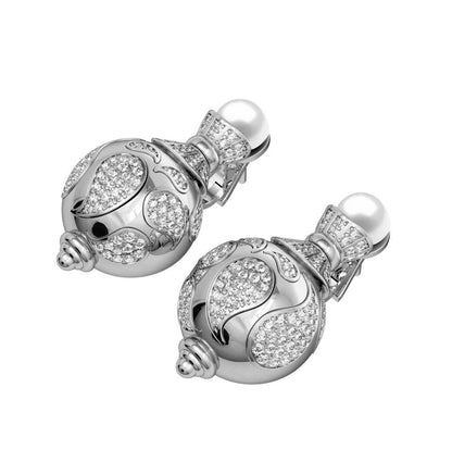 Fetching Pearl & Diamond Earrings - Jewelslane