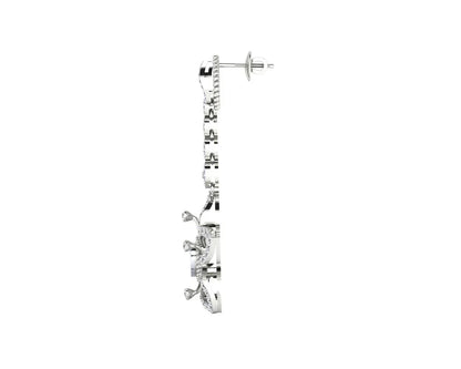Florina Diamond Dangle drop earrings set in 18k gold - Jewelslane