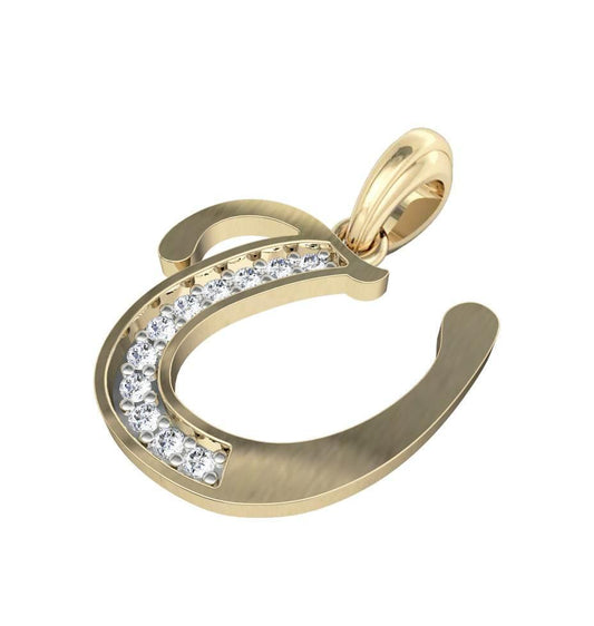 Gold Alphabet U charm - Jewelslane