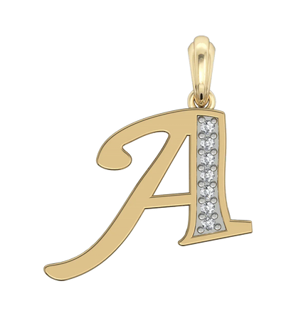 Gold Alphabet A charm - Jewelslane